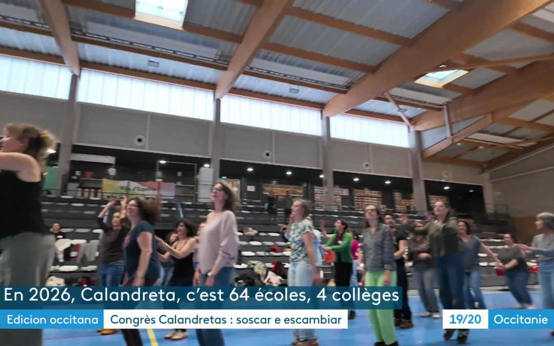 Congrès Calandreta 2026 : participants del reportatge France 3 Occitania (19/20 edicion occitana)